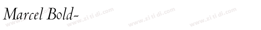 Marcel Bold字体转换